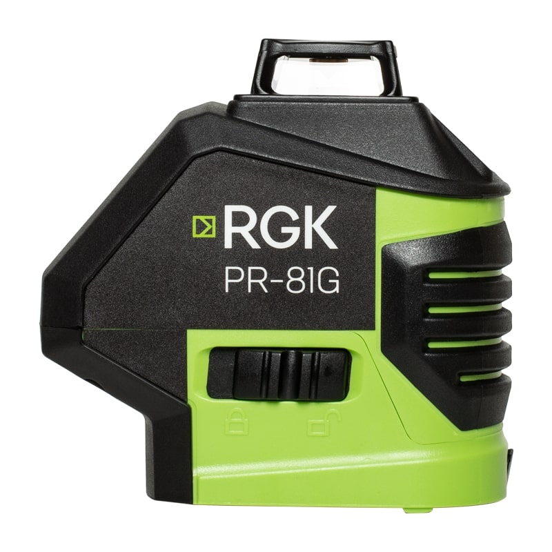 Комплект: лазерный уровень RGK PR-81G + штанга-упор
