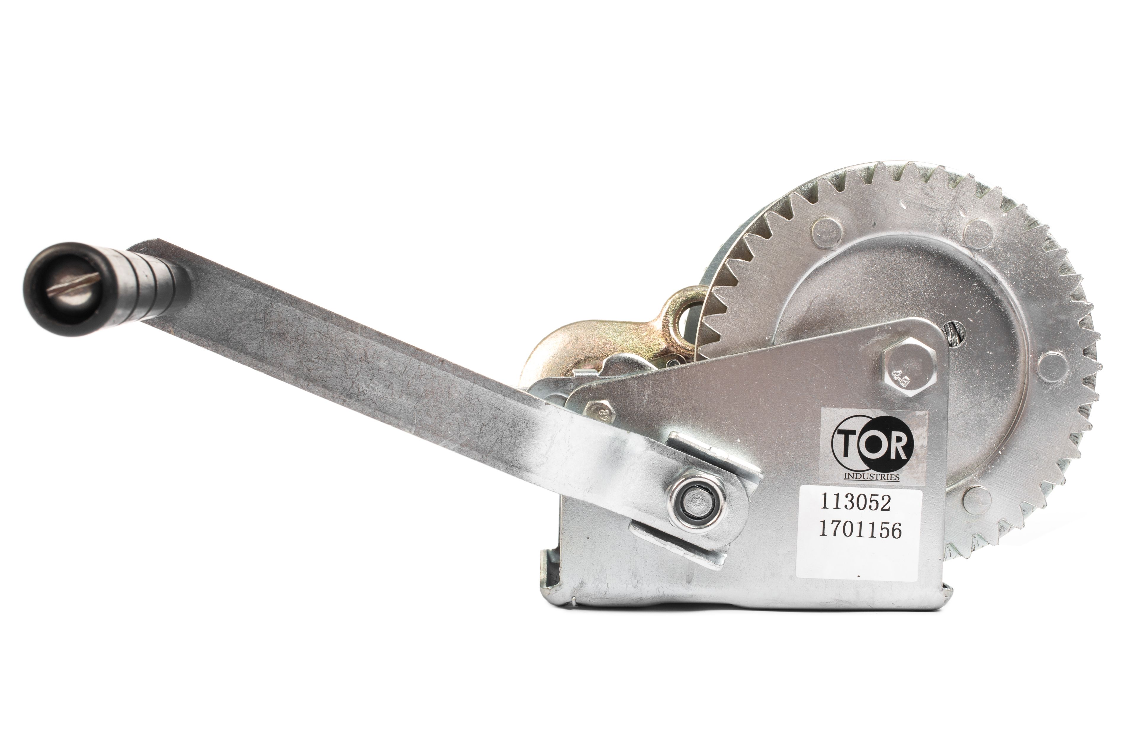 Лебедка ручная TOR ЛН-1200 (LHW) г/п 0,5 т длина троса 10 м (серия G)

