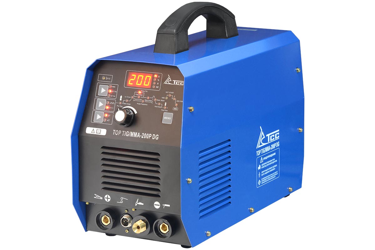 Сварочный инвертор SS TOP TIG/MMA-200P DG (импульсный, профессиональный)
