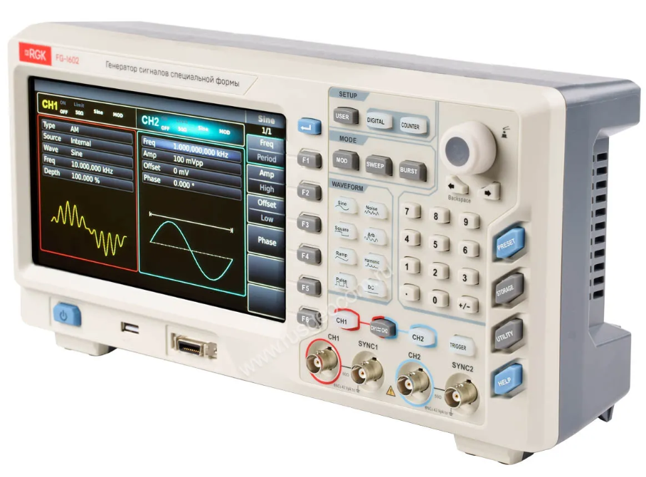 Генератор сигналов специальной формы RGK FG-1602

