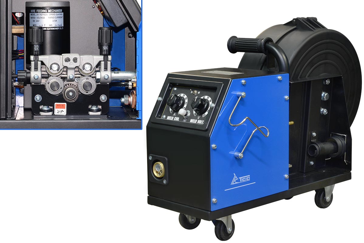Закрытый подающий механизм, 4 ролика для PRO MIG/MMA-400/500F / WIRE FEEDER
