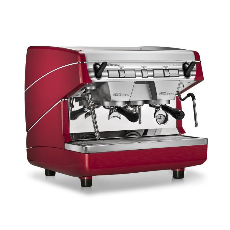 Кофемашина-полуавтомат Nuova Simonelli Appia II Compact 2Gr S 220V red+economizer+high groups

