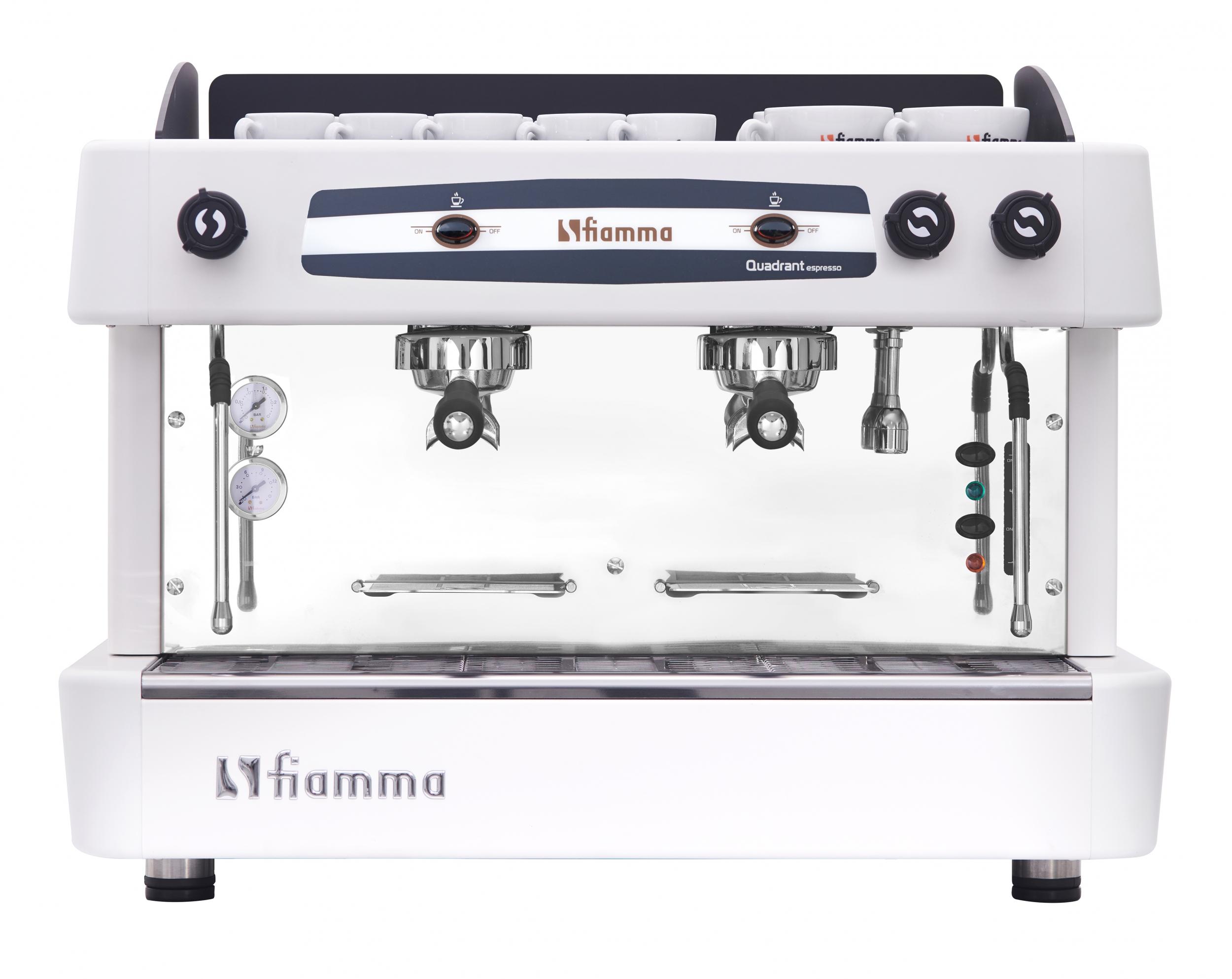 Профессиональная (рожковая) кофемашина Fiamma Quadrant 2 TC White
