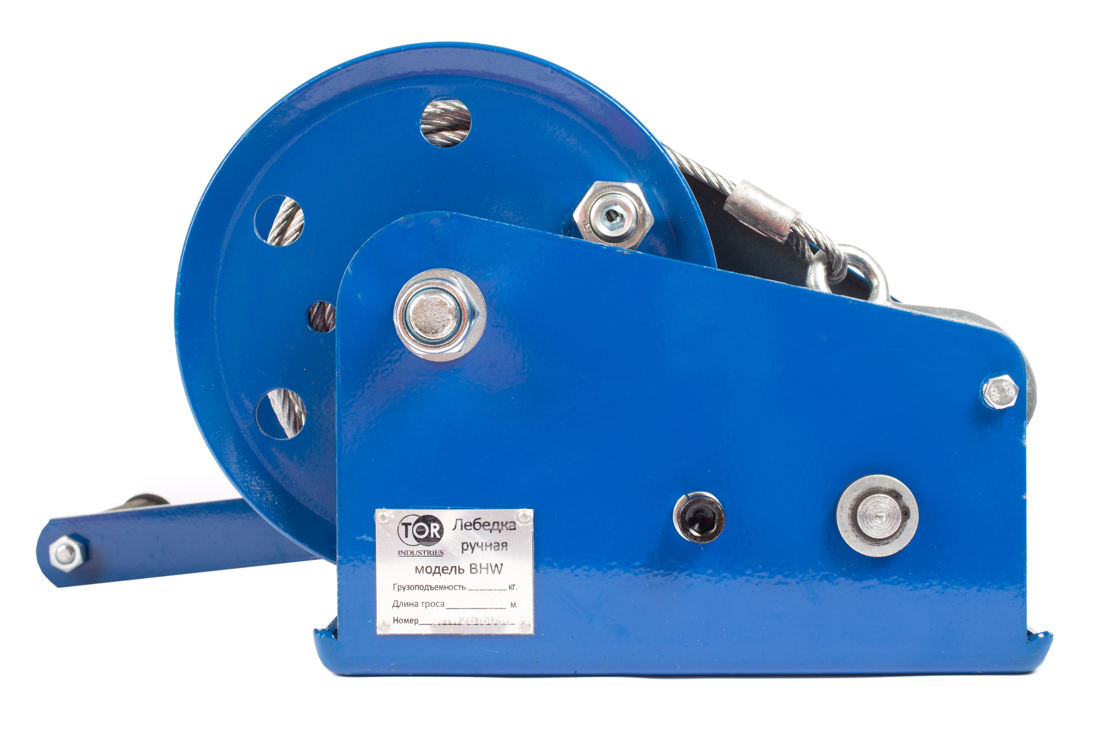 Лебедка ручная TOR BHW-3000 (г/п 1,35 т, длина троса 20 м)
