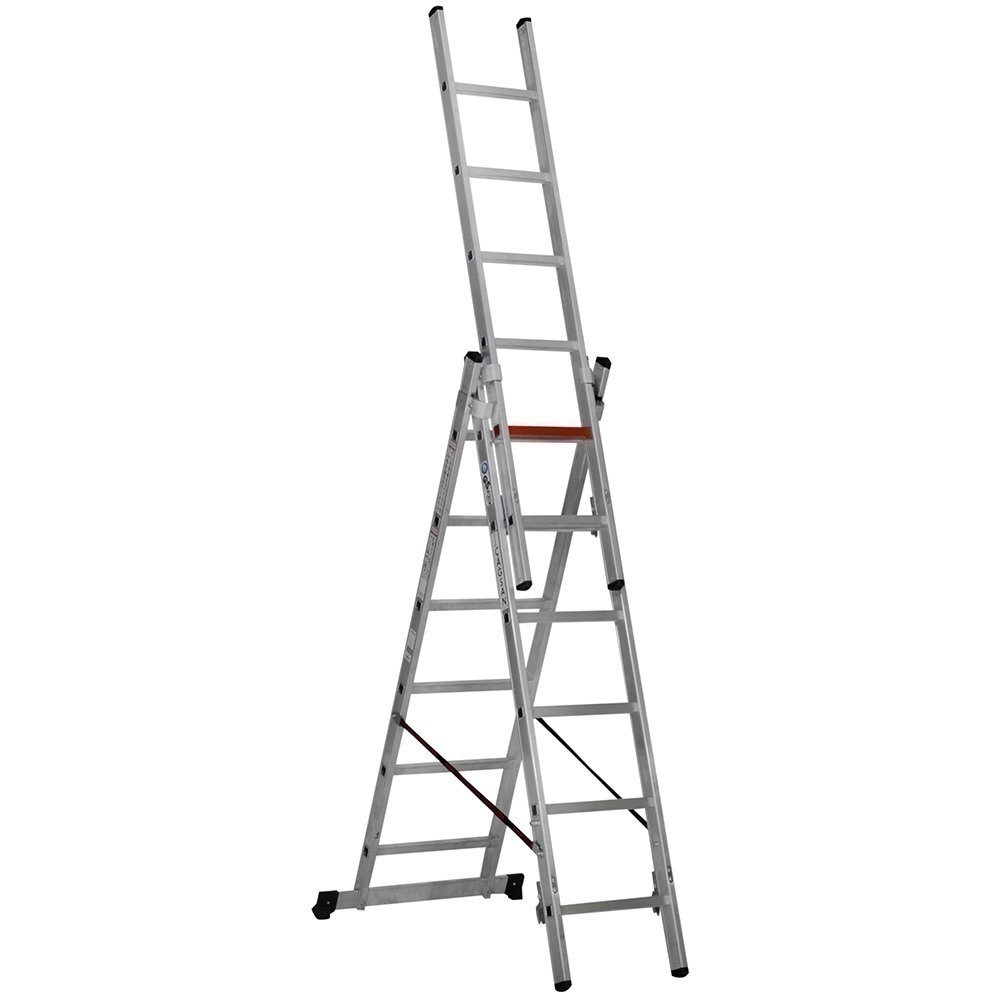 Трёхсекционная лестница 3x7 ступеней (арт. TS6107)
