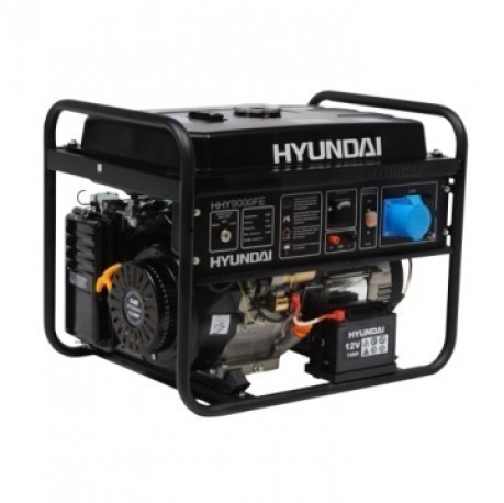 Бензиновый генератор Hyundai HHY 7000FE + колеса
