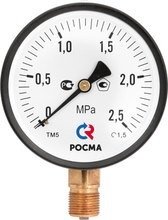 Манометр ТМ-310Р.00(0-0,6МРа)G1/4.150С.2,5, РОСМА
