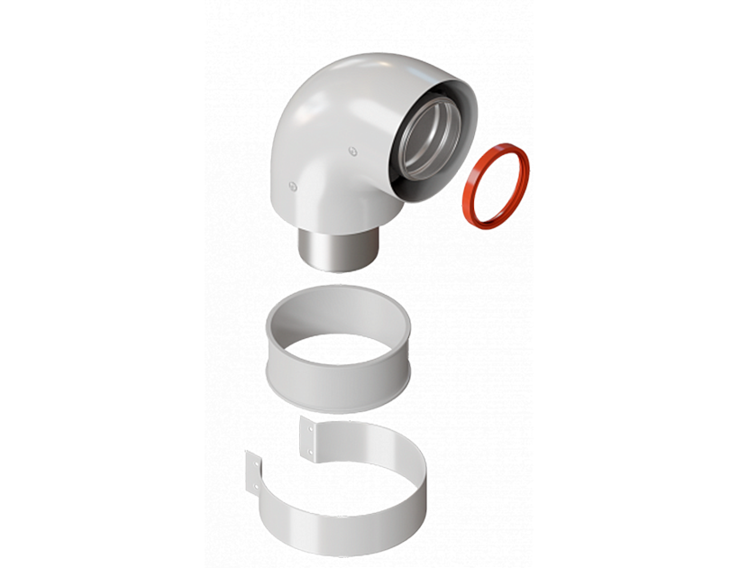 Колено Royal Thermo диам. 60/100L FF 90гр
