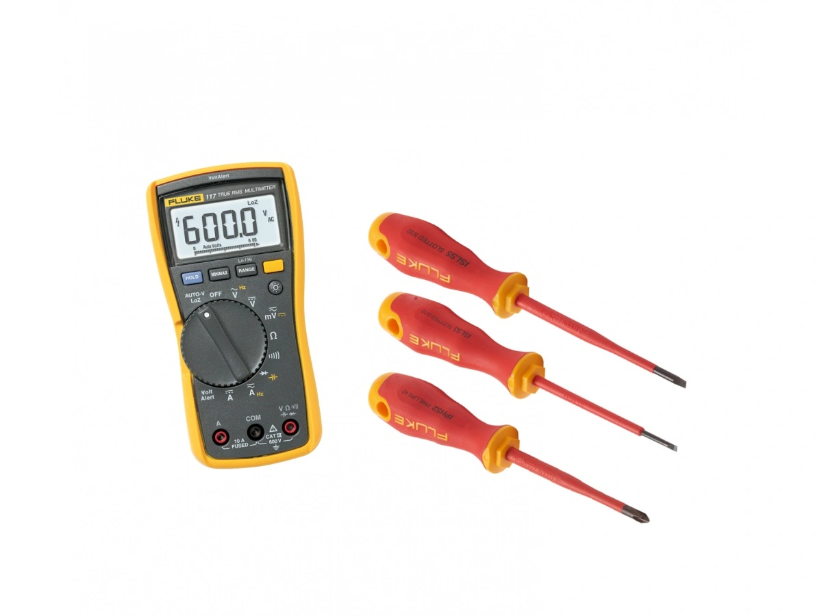Комплект Fluke IB117M - мультиметр Fluke 117 с набором отвёрток
