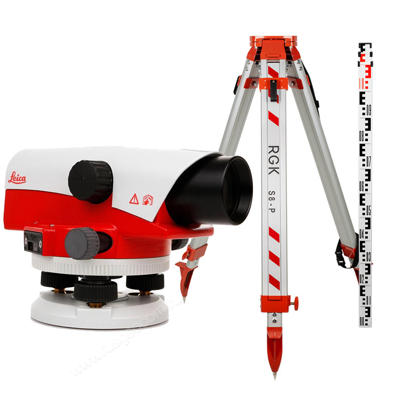 Комплект оптический нивелир Leica NA 720 штатив рейка - 3 в 1 с поверкой
