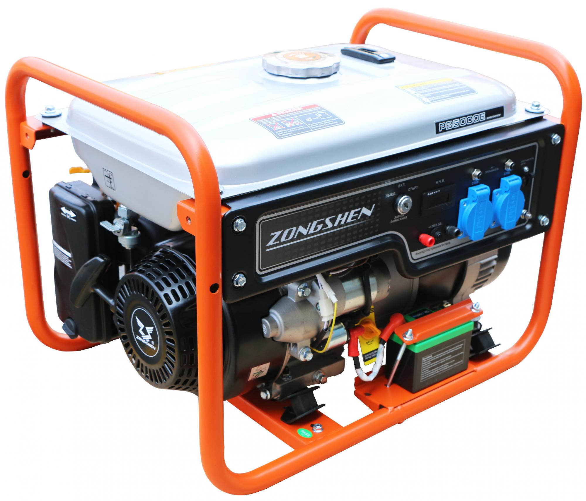 Генератор бензиновый Zongshen PB 5000 E
