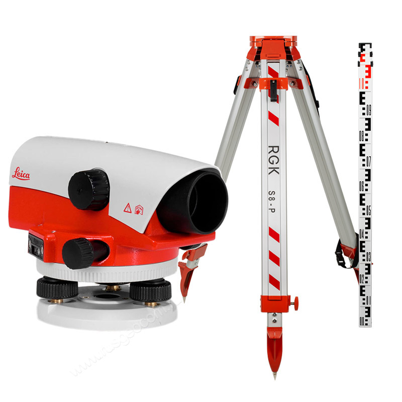 Комплект оптический нивелир Leica NA 724 штатив рейка - 3 в 1 с поверкой
