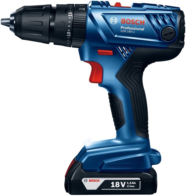 Аккумуляторная ударная дрель-шуруповерт BOSCH GSB 180-LI
