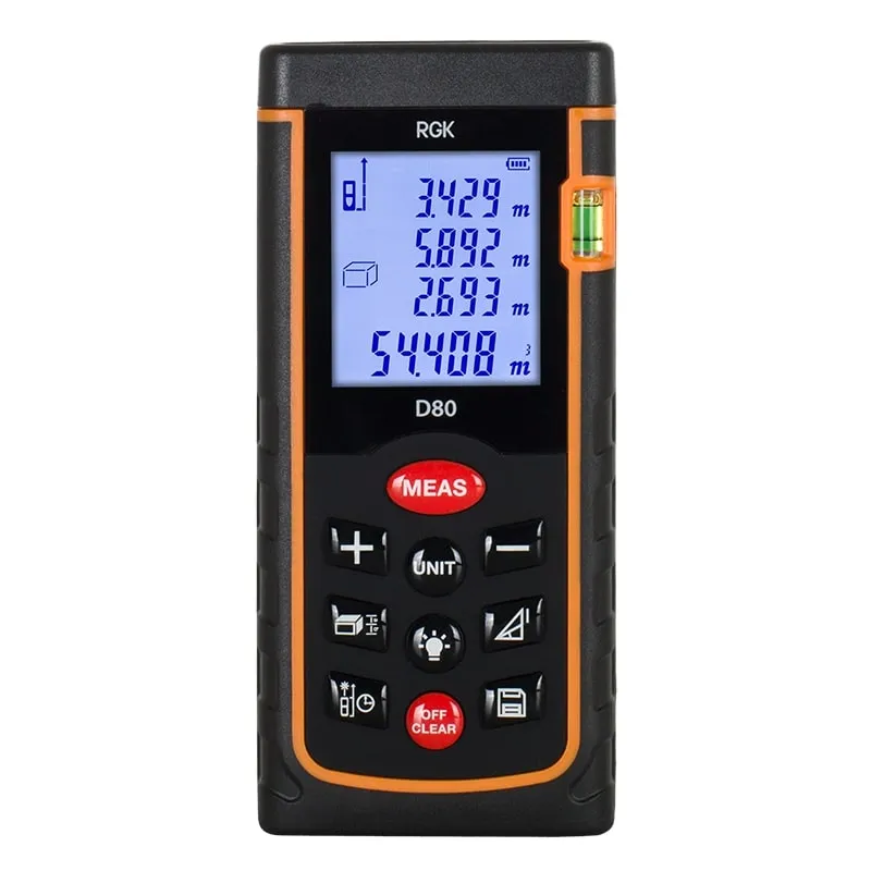 Лазерный дальномер RGK D80 (с поверкой)
