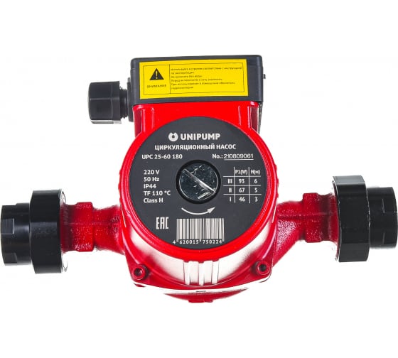 Насос циркуляц. (отопл.) UPС 25-60 180 50058, UNIPUMP
