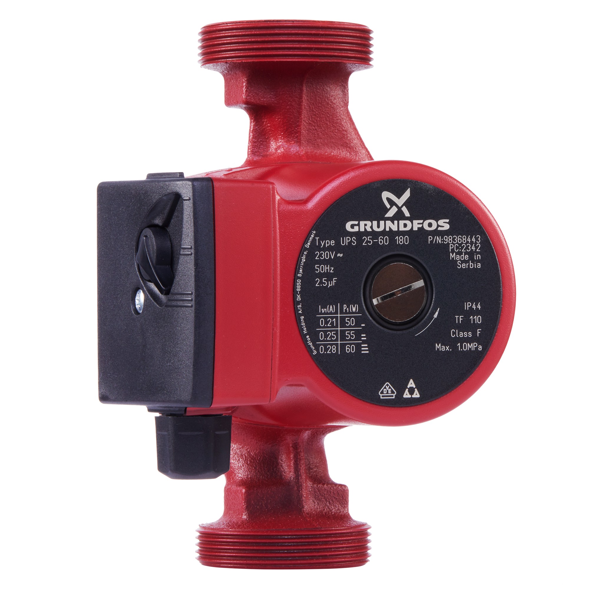 Насос циркуляционный GRUNDFOS UPS 25-60 EU
