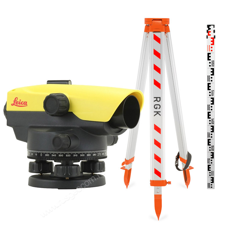 Комплект оптический нивелир Leica NA 520 штатив рейка - 3 в 1 с поверкой

