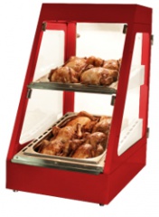 Витрина тепловая пароувлажн. наст. закр. 2GN1/1+2GN2/3 красная ТТМ ISEE-HOT-1RED
