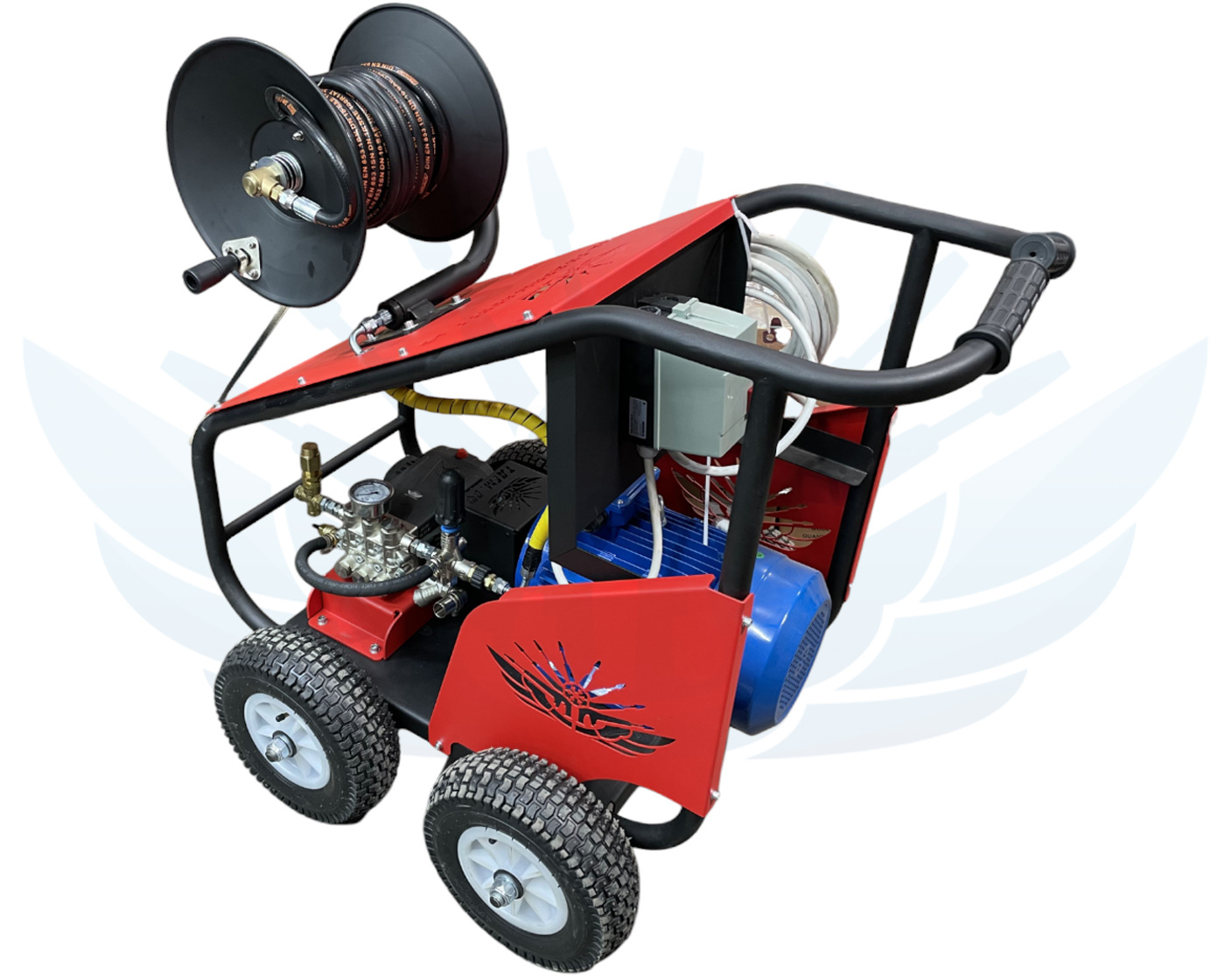 Промышленный аппарат высокого давления Gidro.Market GD 3020 30 л 200 бар 11 кВт Reel 30 m
