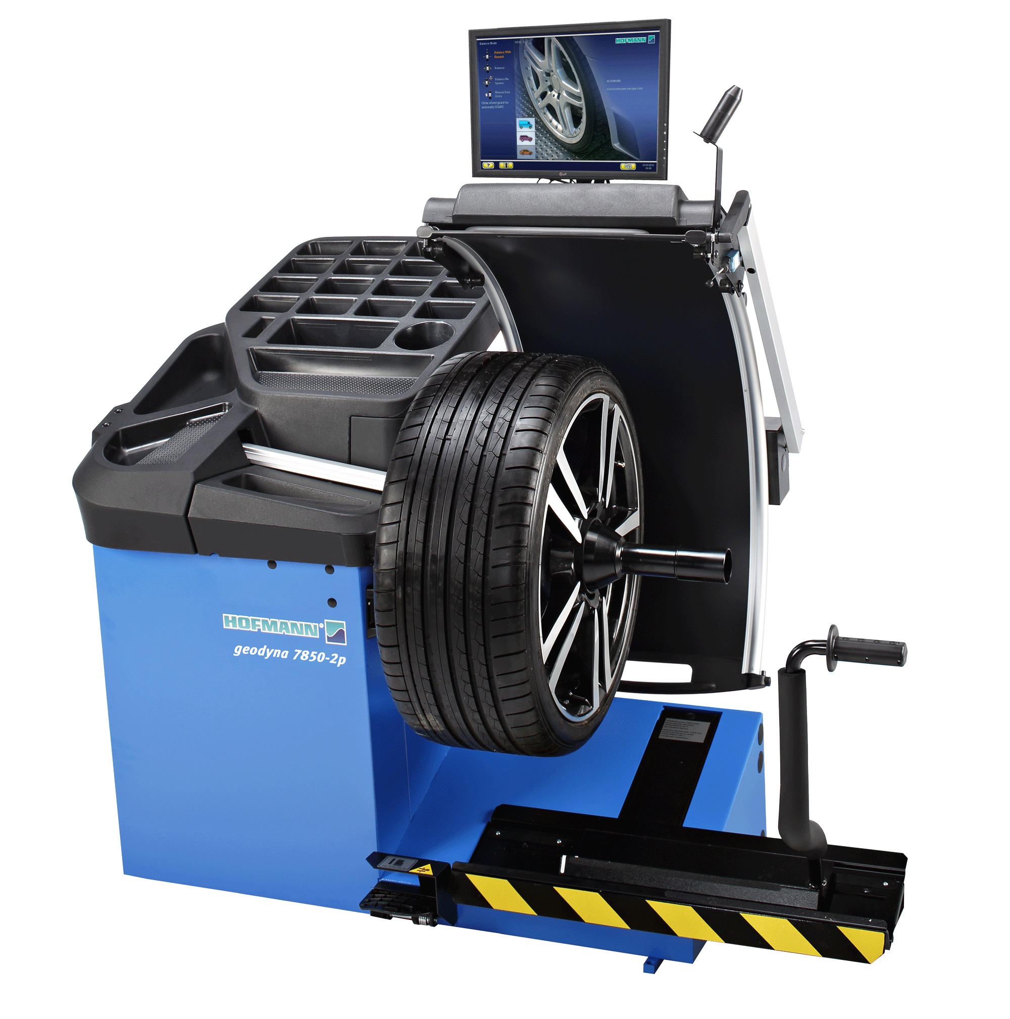 Geodyna 7850-2P Балансировочный стенд Hofmann c touchscreen монитором и подъемником