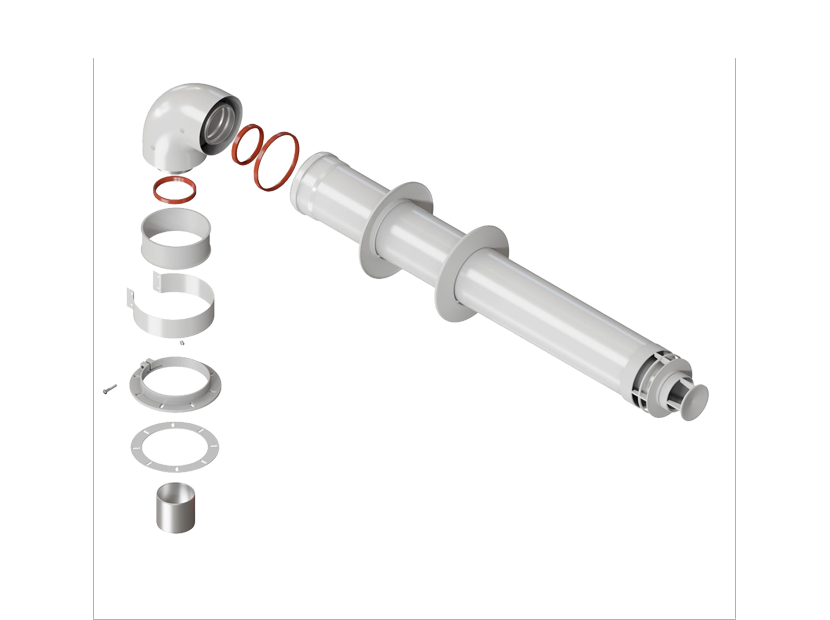 Комплект коаксиальный универсальный Royal Thermo 60/100 - 900 мм
